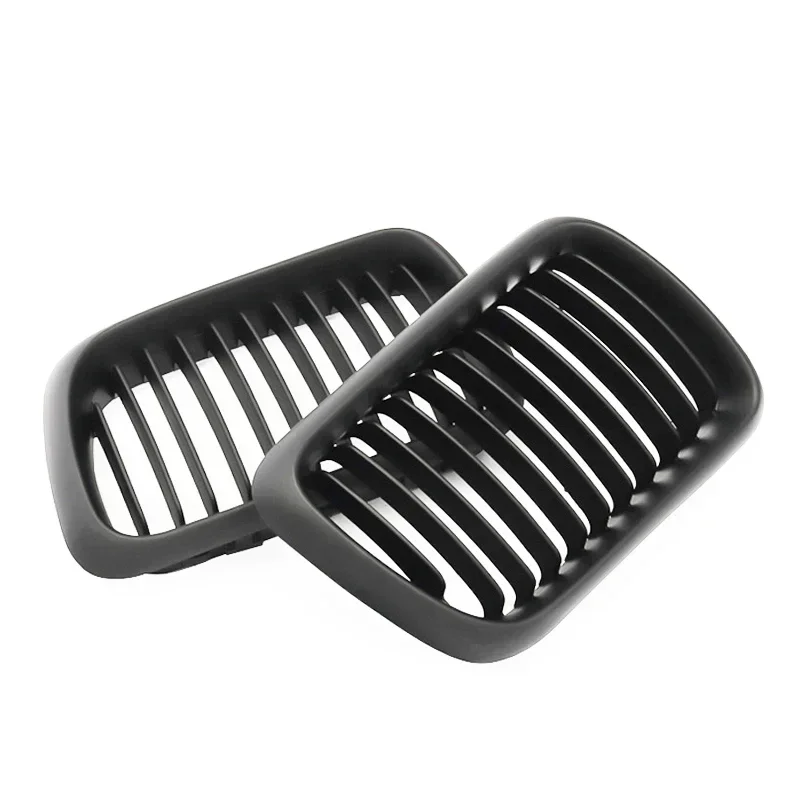 BMW E36 Matte Black ABS Front Kidney Grille Set