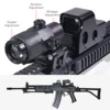 Eotech HD556 Red/Green Dot Reflection Scope Hunting G33 G43 3X Magnifier Sight Folding Side Flap G45 5X Magnifier Tactical Combo 4
