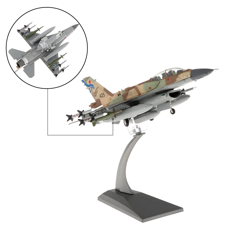1:72/1:100 항공기 비행기 모델 F-16I F16D Fighting Falcon 다이캐스트 금속 비행기 스탠드 Playset 비행기 모델 전투기