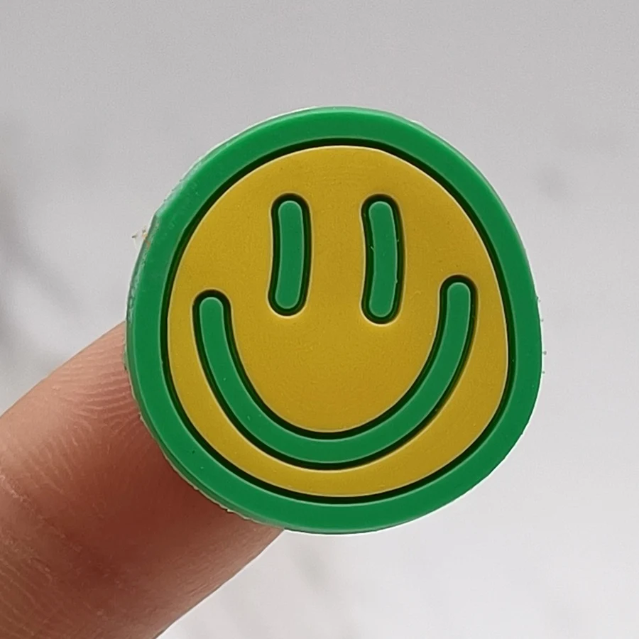 Single Sale Colorful Smiley PVC Shoe Buckle Accessories Funny DIY Shoes Decoration Fit Pins Jibz For Crocs Charms Kid Party Gift
