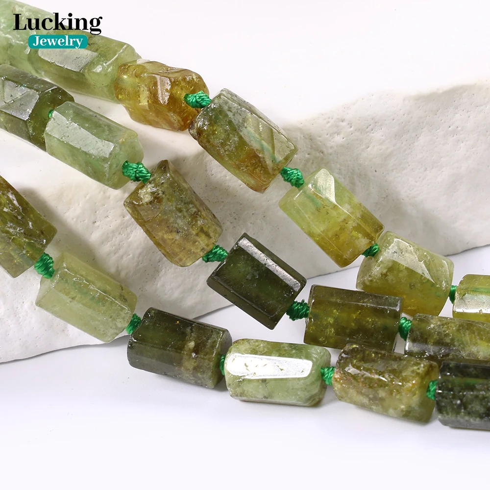 A+ Natural Green Garnet Hexagonal Beads 7x10mm Demantoid Gemstone for DIY Jewelry, Healing Crystal , Spiritual Energy Crafts 4
