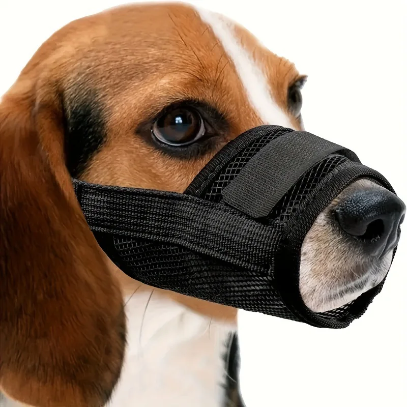 Adjustable Dog Muzzle Breathable Dog Mouth Cover Muzzle Collar Anti Barking Pet Mouth Muzzles For Dogs Accessories dog muzzle