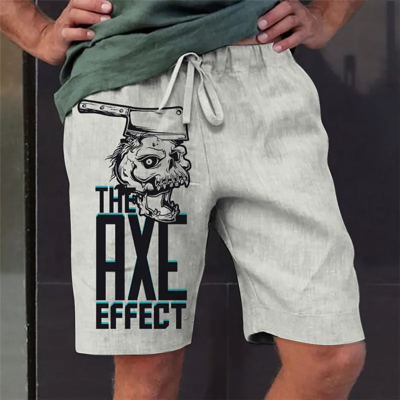 Men's Loose Beach Shorts Drawstring Quick Dry Coconut Tree Shorts For Summer Women Men 3D Print Casual Oversized Sport Shorts 3