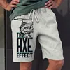 Men's Loose Beach Shorts Drawstring Quick Dry Coconut Tree Shorts For Summer Women Men 3D Print Casual Oversized Sport Shorts 3