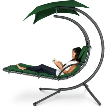 Hanging Curved Chaise Lounge Chair 1