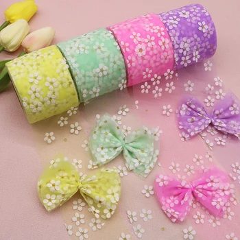 Daisy Tulle Ribbon Roll 1