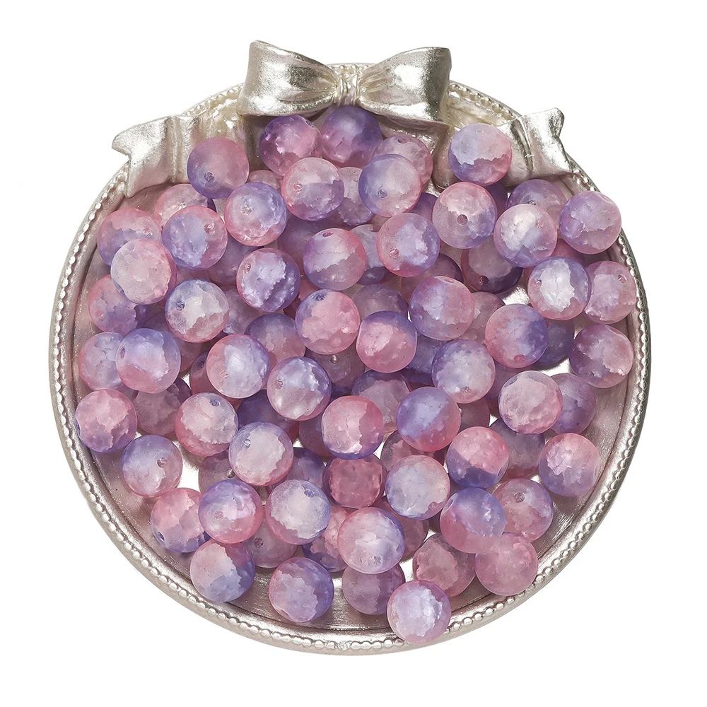 Perline Ceramica Azzurre E Viola per Creare Collana - Perline per