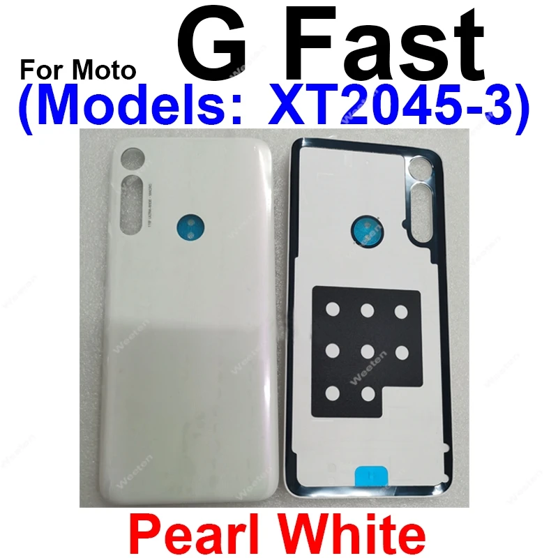 뒷면 커버 후면 도어 하우징 케이스 Motorola MOTO G Pure G Fast G Play 2021 2023 XT-2163-4 후면 배터리 하우징 케이스 부품