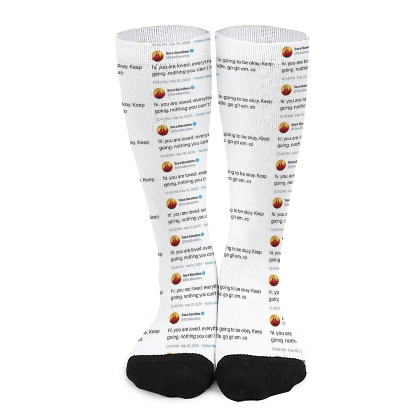 sara tweet Socks Socks Women's Antiskid soccer socks funny socks for men