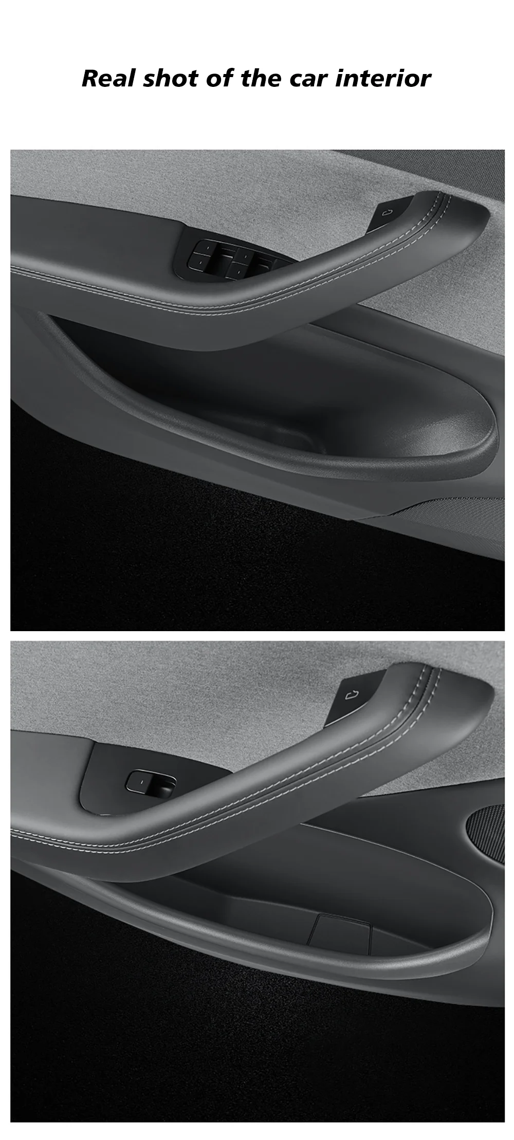 4 Pcs For Tesla Model Y Juniper 2025 Launch Door Side Storage Box Full-Cover Fro