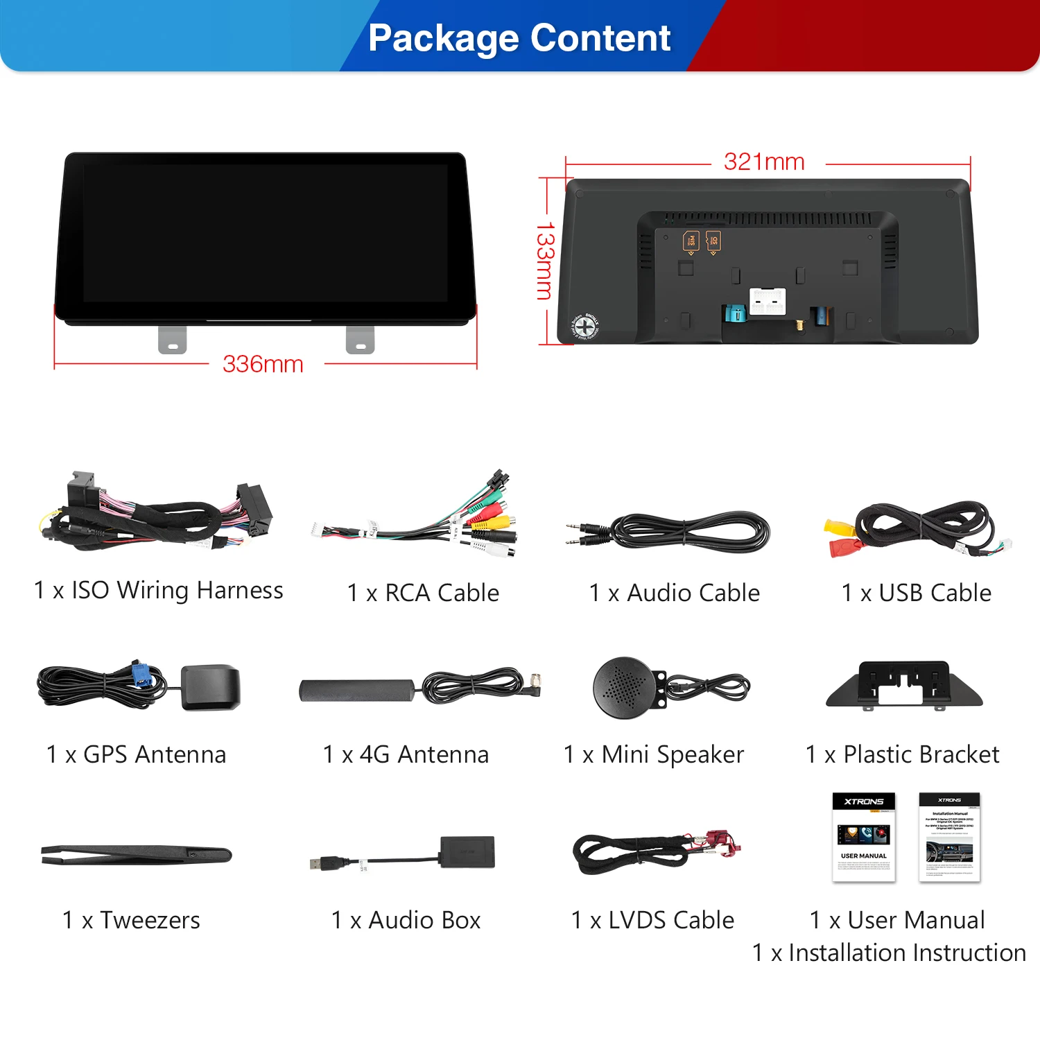 XTRONS 12.3" Android 14 8+128GB Car Multimedia Player for BMW 5 Series G30 G31 EVO System Stereo with CarPlay Android Auto EA4G - Image 6
