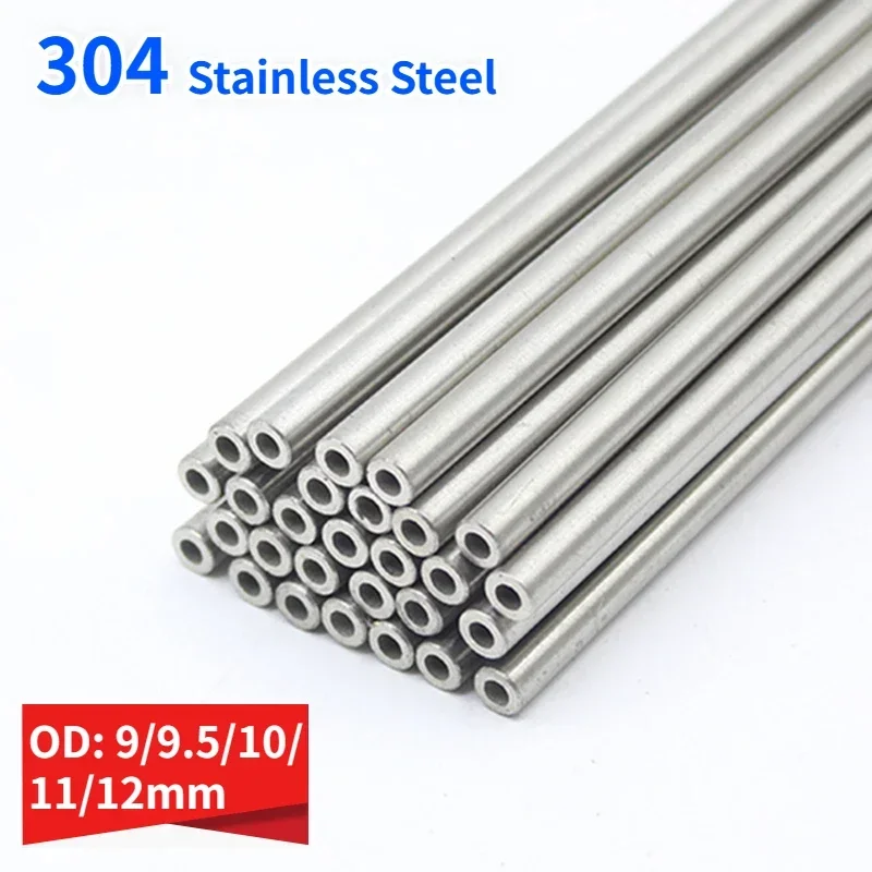 

1Pcs Length 500mm 304 Stainless Steel Capillary Tube OD 9/9.5/10/11/12mm Pipe Wall Thick 0.3/0.5/0.8/1/1.5/2/2.5/3/4mm