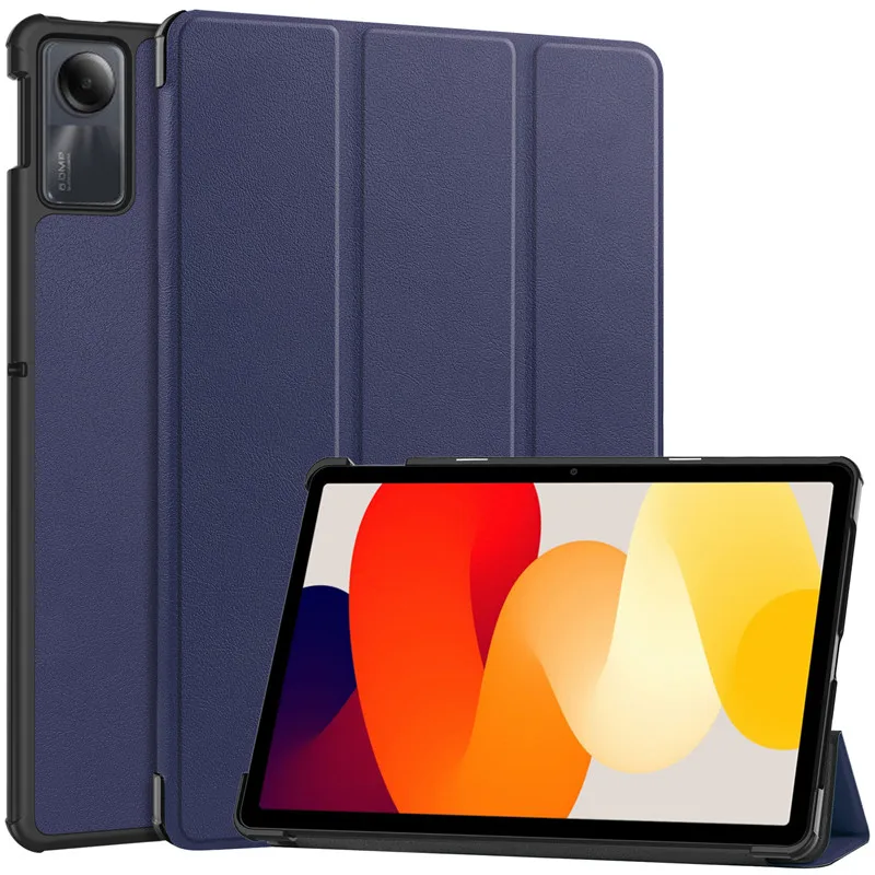 PU Couro Tri-Folding Stand Tablet Case Capa,