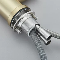 Black Pull Out Kitchen Faucet Deck Mounted Kitchen Sink Tap Single Handle Kitchen Mixers Rotating Spout Stream Spray Head 4