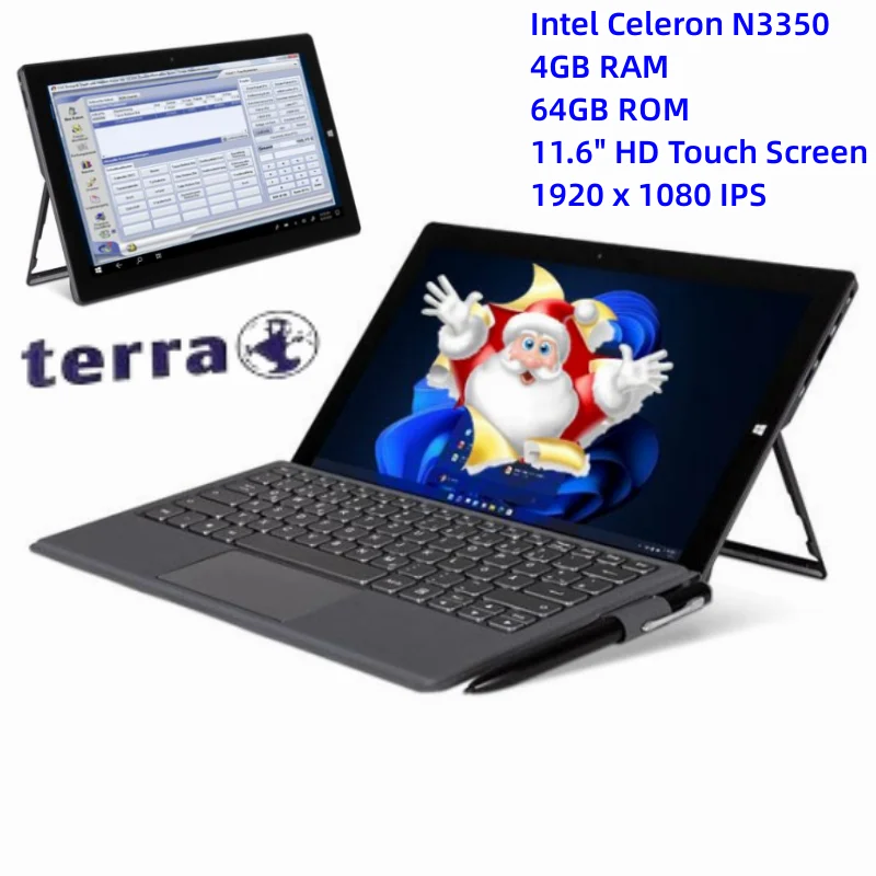 11.6 ''4Gb Ddr + 64Gb Rom Intel Celeron N3350 Windows 10 Pad1162 Tablet 1920 X1080Ips Hdmi Compatibile Tipo C 2 X Usb 3.0 Tablet Pc