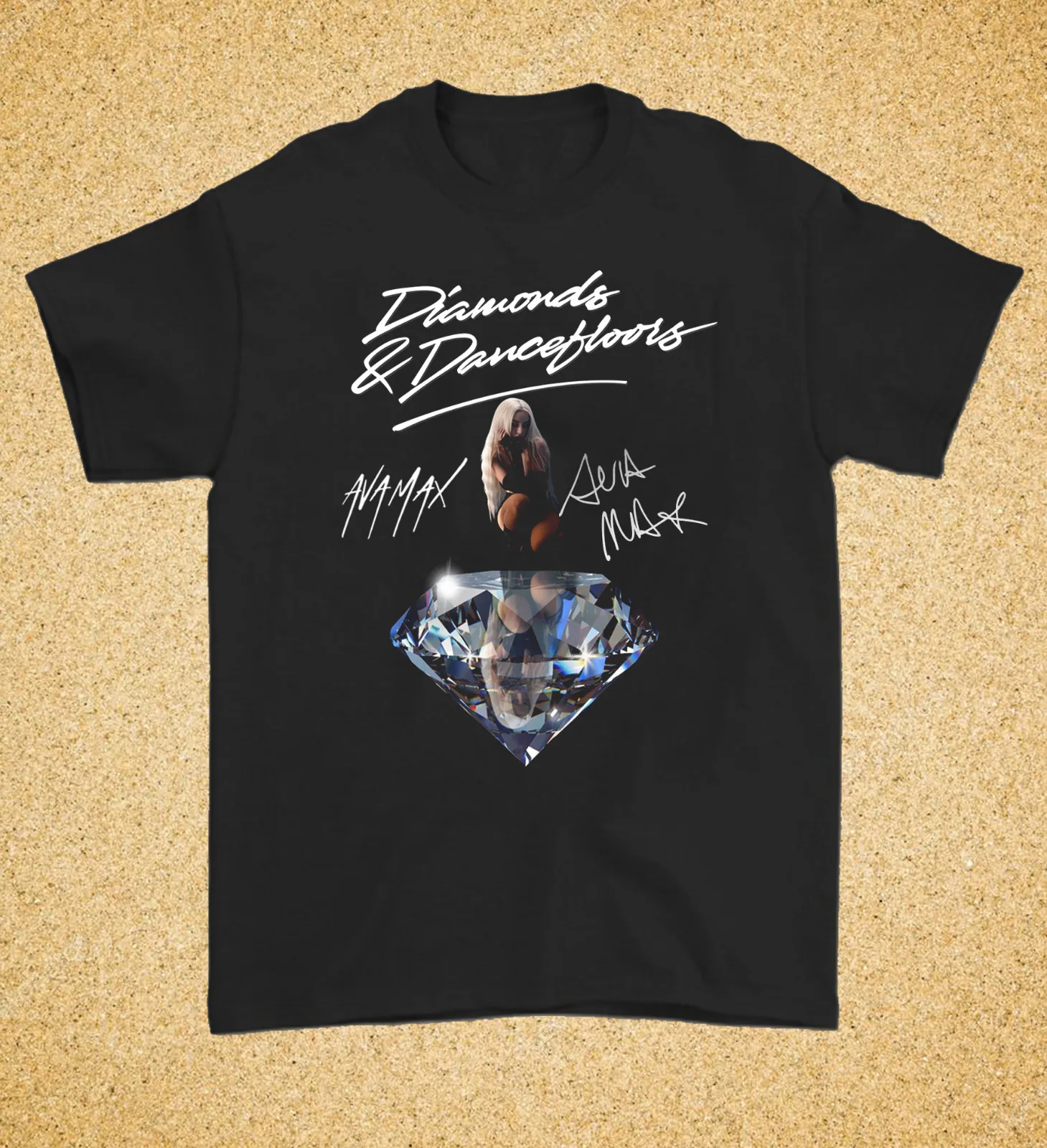 Hot Ava Max Diamonds & Dancefloors Signature T- Shirt Da S A 5Xl Regalo Per Fan Hc41