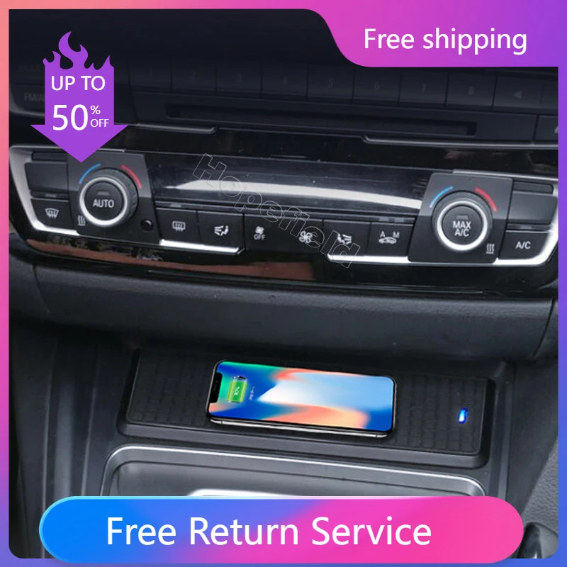Car Qi Wireless Charger For Bmw 3 Series F30 F31 F32 3gt F34 F36 Center Console Water Cup Holder