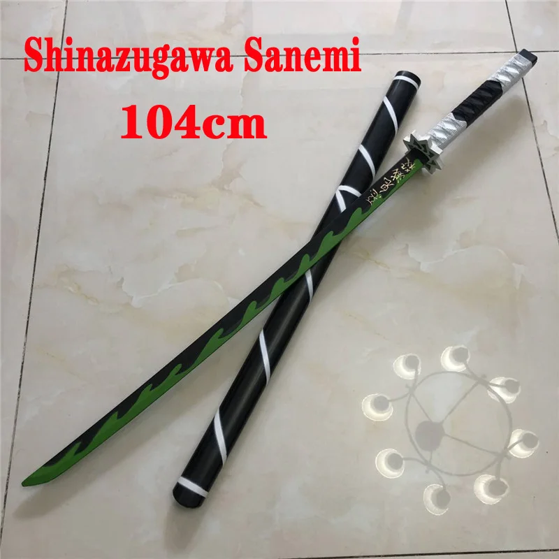 Demon Slayer из ПУ меч оружие косплей Kimetsu no Yaiba Shinazugawa Sanemi нож ниндзя катана нихонту