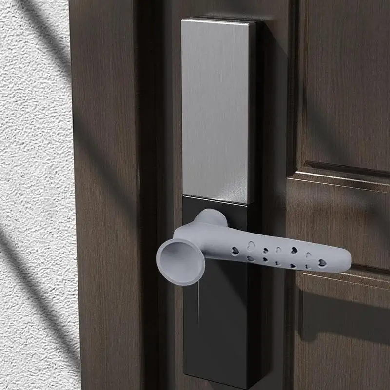 Silicone door handle cover Anti-Collision Door Knob Handle Protector For flat square door handle Anti-static safety door handle