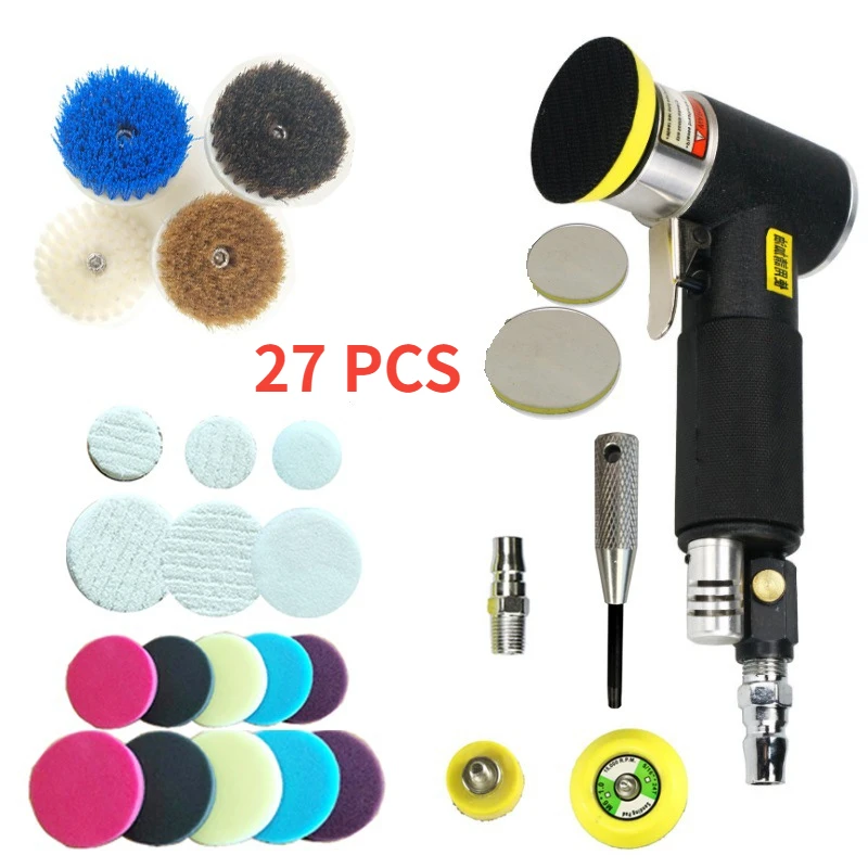 Orbit Air Sander Mini Portatile Pneumatico 2 "/3" Set Di Rettificatrici Per Lucidatura Auto Ad Alta Velocità Lucidatrice Ad Aria Compressa