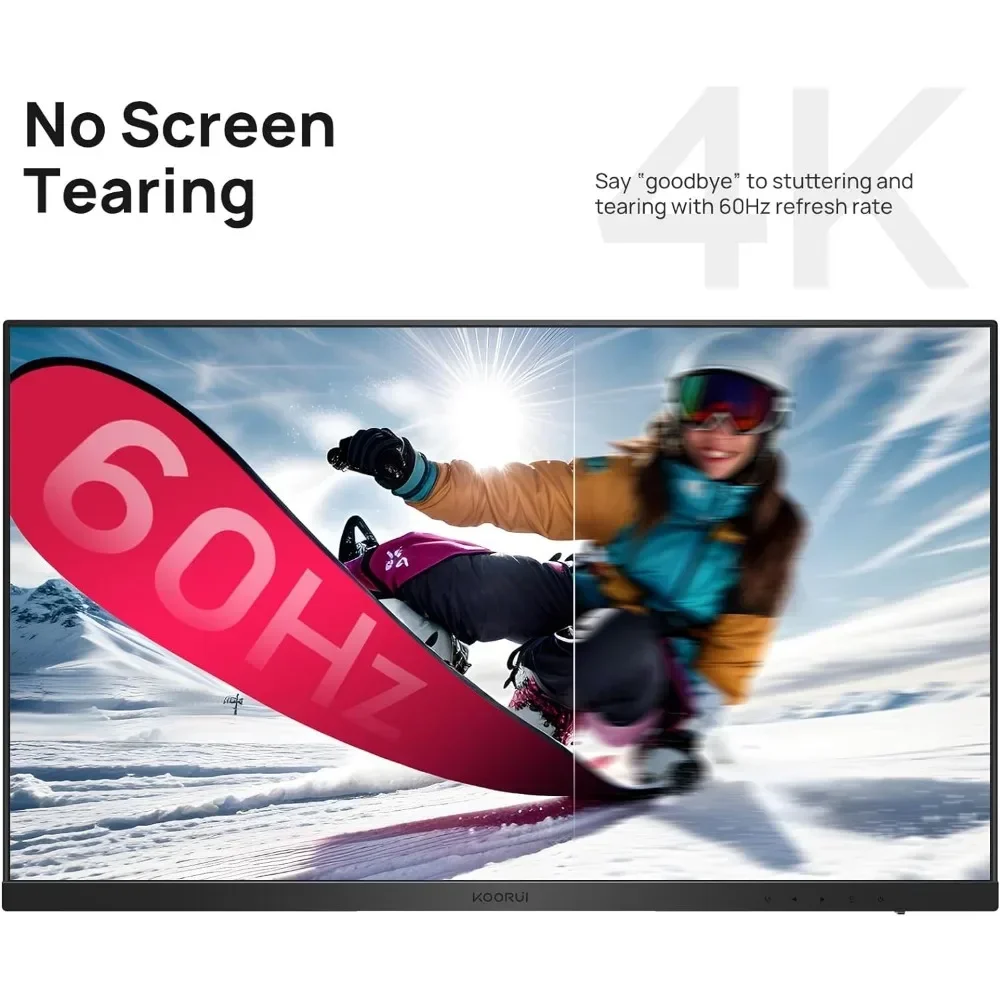 4K Monitor 27 inch 3840 X 2160 UHD Gaming Monitor, IPS with VESA, HDR10, 90% DCI-P3, HDMI, DisplayPort Computer Monitor