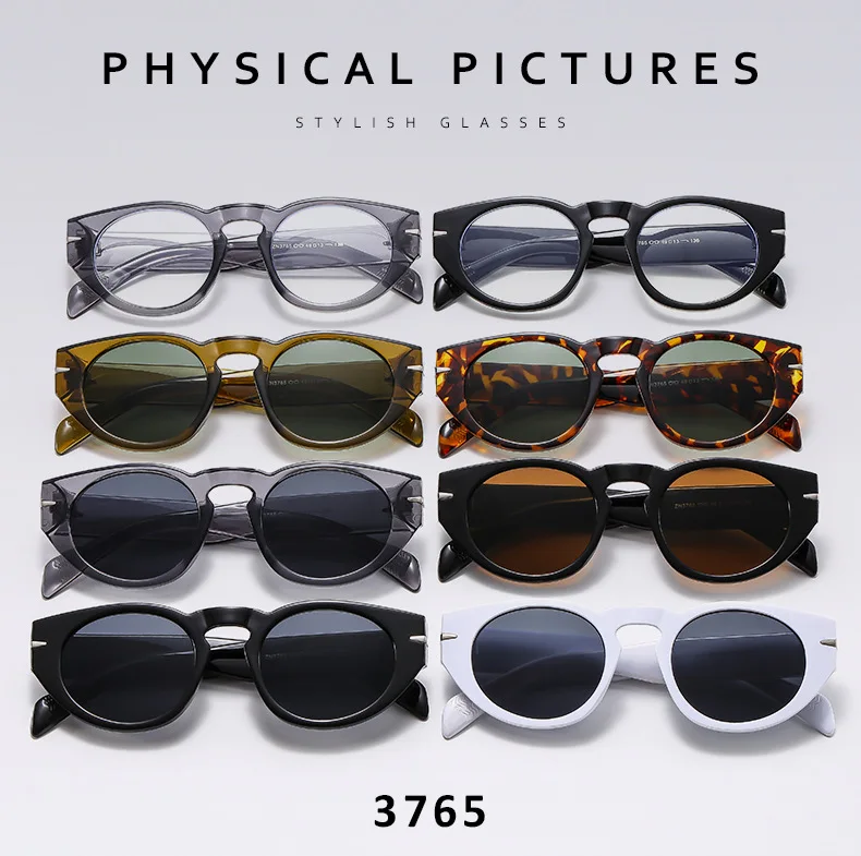 Gafas de sol redondas para hombre y mujer estilo retro uv400_voghion.com
