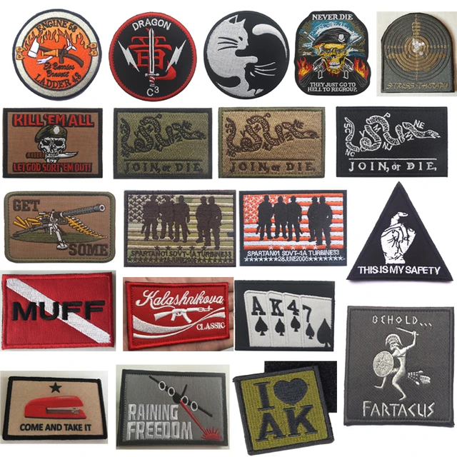 Funny Military Velcro Patches  Velcro Military Badges - Patch Embroidery  Military - Aliexpress