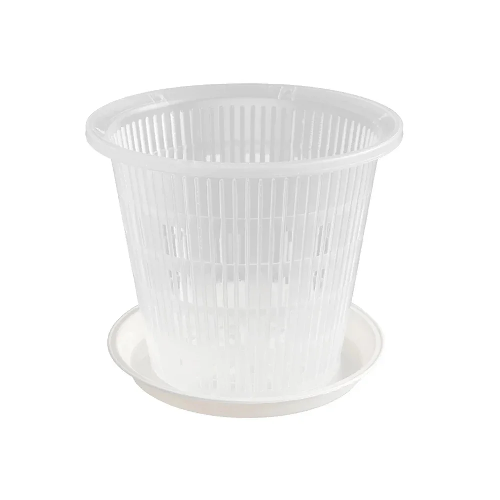 11/14cm Transparent Plastic Flower Pot With Stomata Grow Box Root-Controlled Orchid Planting Pot Nursery Transplant Pots with flower pot hydroponic flower pot plant pot