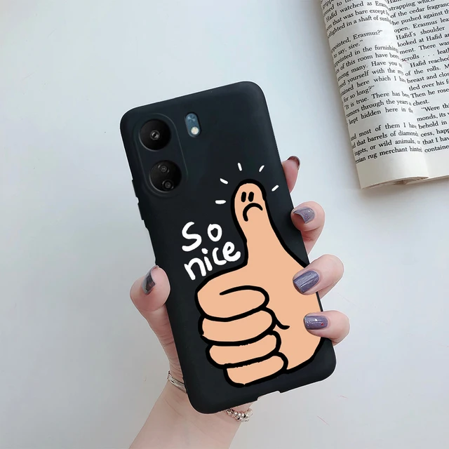 Funda de silicona suave para Xiaomi Redmi 13C, carcasa con dibujos animados  bonitos, versión Global