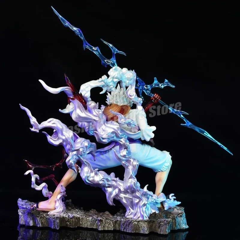 FIGURINE ONE PIECE Luffy Gear 5 Nika Statuette Collection Manga power