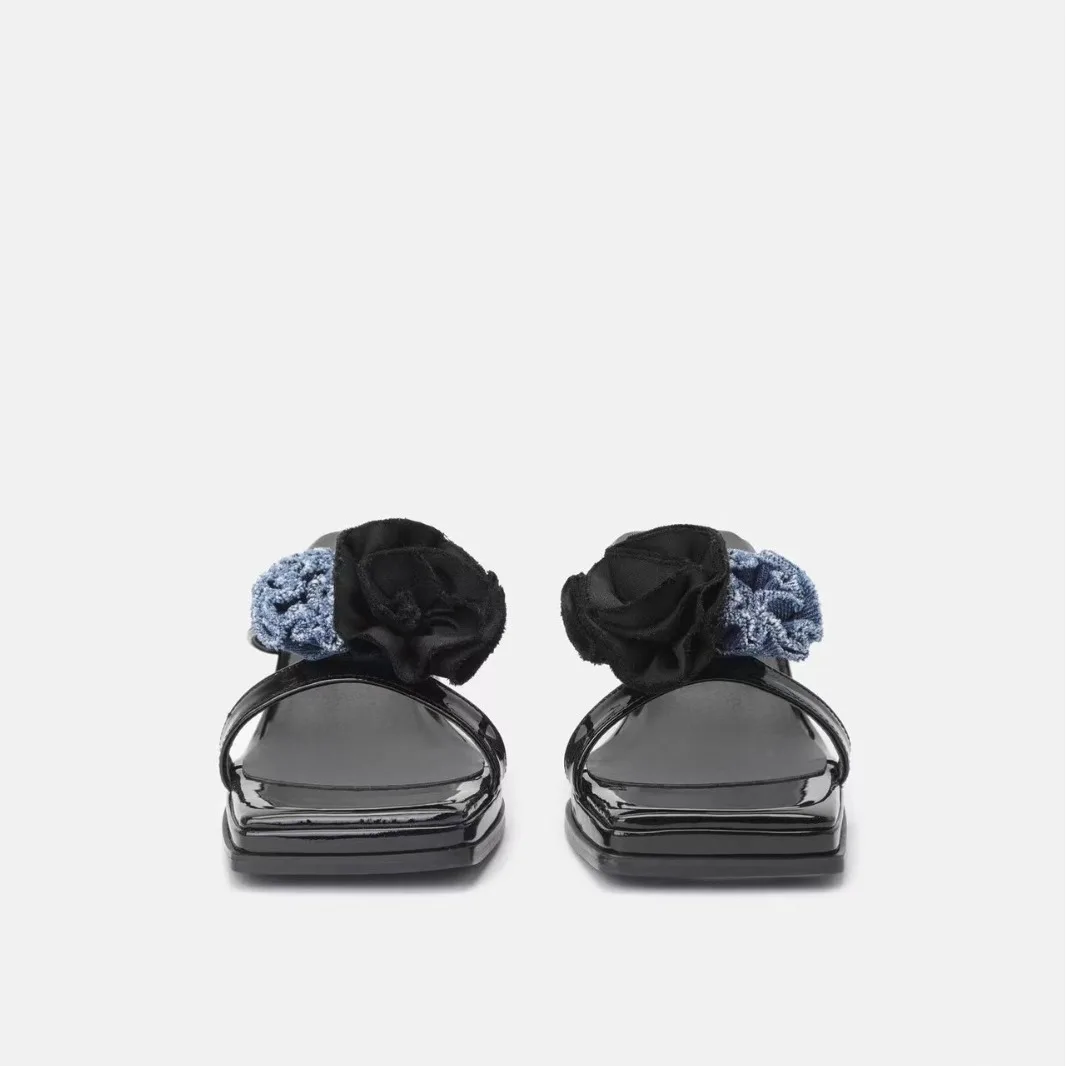 New Fairy Style Extremely Beautiful Slippers for Women's Outwear, Small Flower Style, Low Heel Slippers