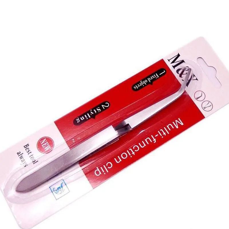 1 Set Nail Art Tweezers Stainless Steel Cross Action Tweezers Nail