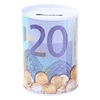 Metal Piggy Cylinder Coin Money Box Tinplate Material for Creative Euro Dollar Shaped Saving Money Box Decorat 1