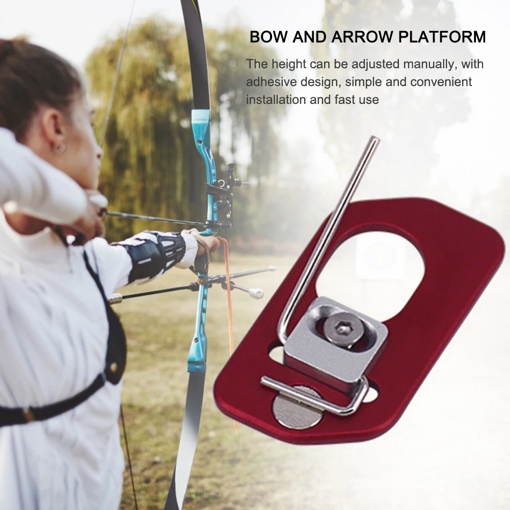 Adjustable Archery Recurve Bow Rest Patches Outdoor Hunting Shoot Accessories Aluminum Recurve Bow Arrow Rest Patch