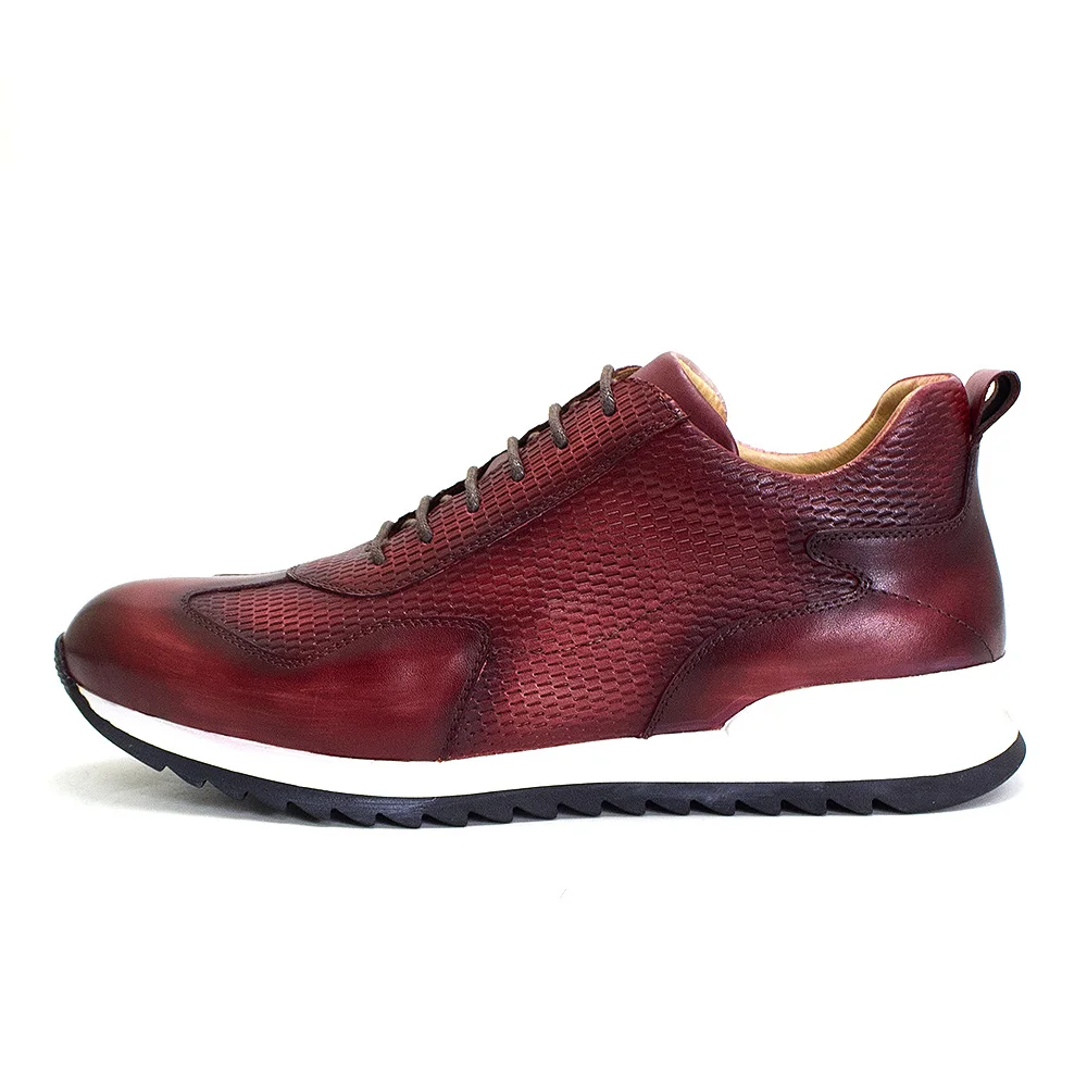 Mens Shoes Brand Mens Casual Sneakers Genuine Leather Lace-Up Comfortable Oxford Fashion Breathable Outdoor Walking Flat Shoes for Men