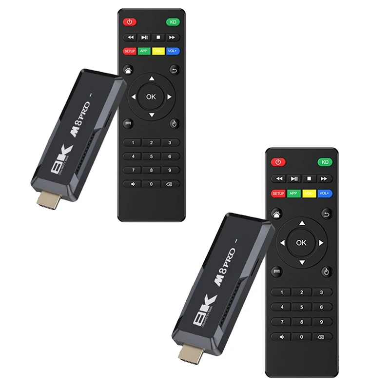 M8 Pro Tv Stick Android 12.1 Smart Tv Box Aiibinner H313 2.4G + 5G Dual Band Wifi Lettore Multimediale Android