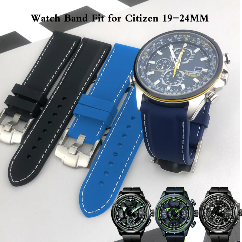 23mm 24mm Soft Rubber Watch Band Fit for Citizen Promaster Eco Drive Air  Eagle Seiko SKX 22mm 21mm 20mm 19mm Sport Watch Strap| | - AliExpress