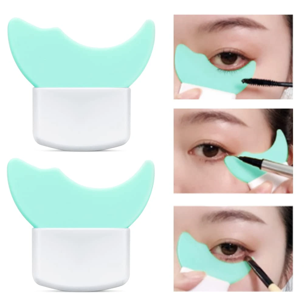 1pcs Eyeliner Template Silicone Eyelash Baffle Eyeliner Aid Tool