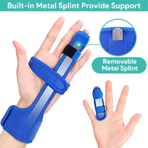 Sport Protective Sleeve Injuries Broken Fingers Hand Fixing Strap Trigger Finger Extension Splint Adjustable Fixing Belt Support 5