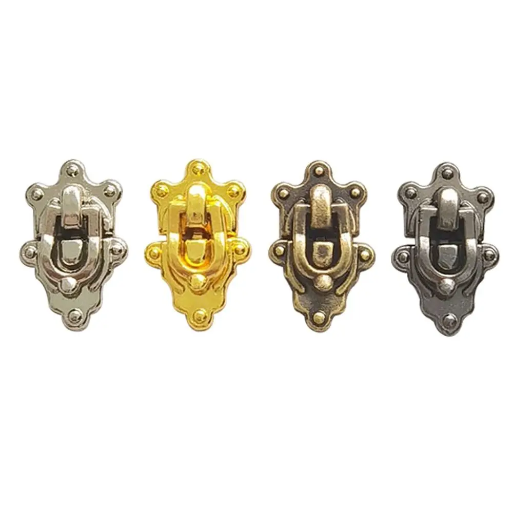 5pcs High Quality Mini Metal Crafts Lock 4 Colors DIY Manual Luggage Trunk Lock Doll Accessories