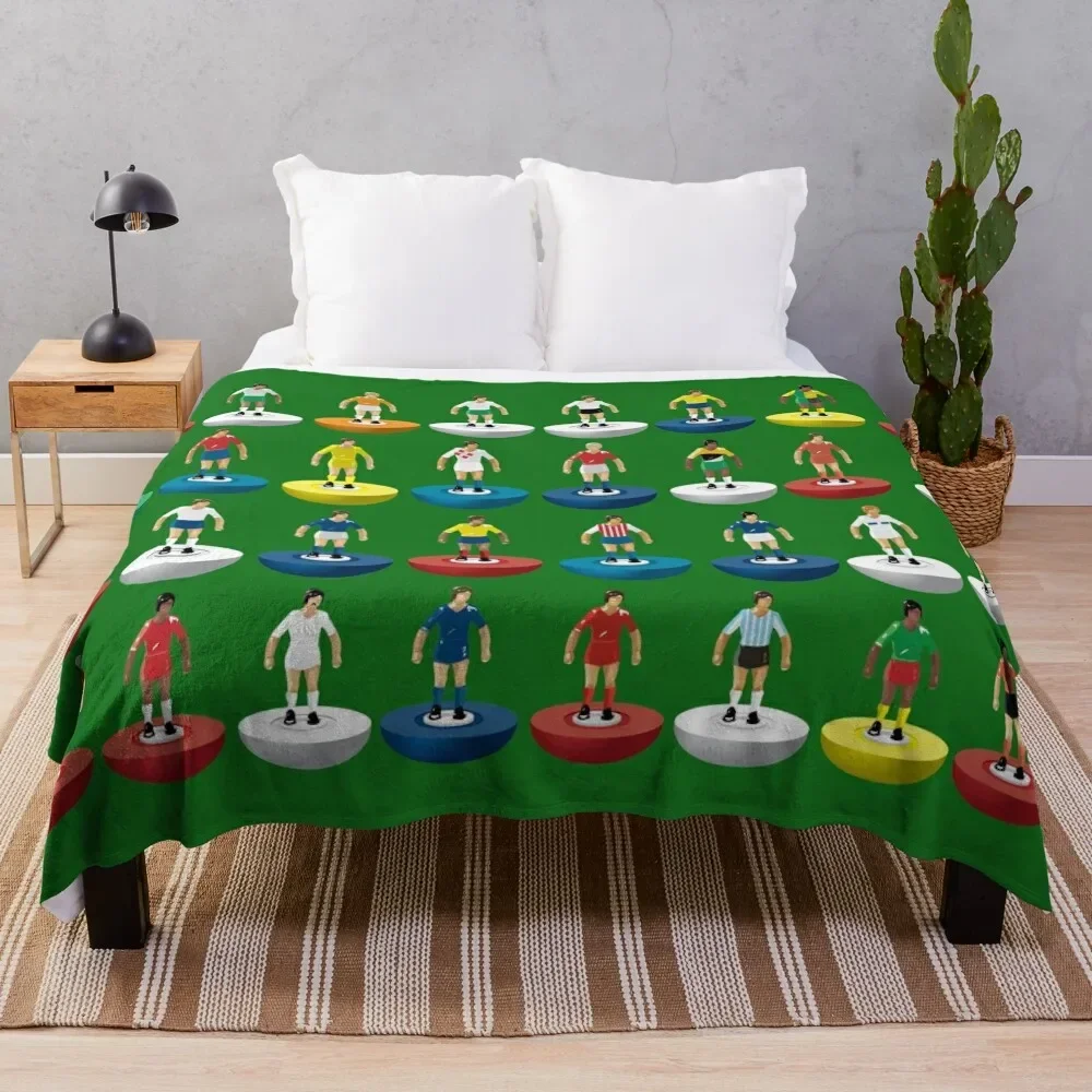 

World Subbuteo players Throw Blanket Luxury St Thermals For Travel Furrys Fluffy Softs Sleeping Bag Blankets