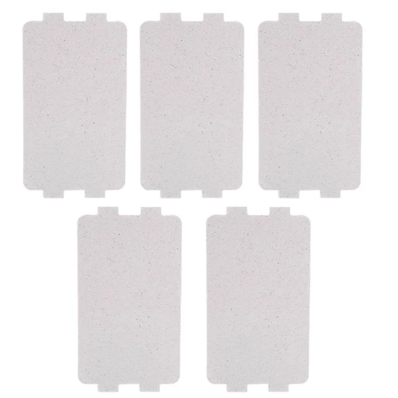 5pcs Forno Microondas Mica Placa Folha Grossa Parte De Substituição 11.5x6.5cm Para Midea Waveguide Placas De Folha De Capa Magnétron Cap