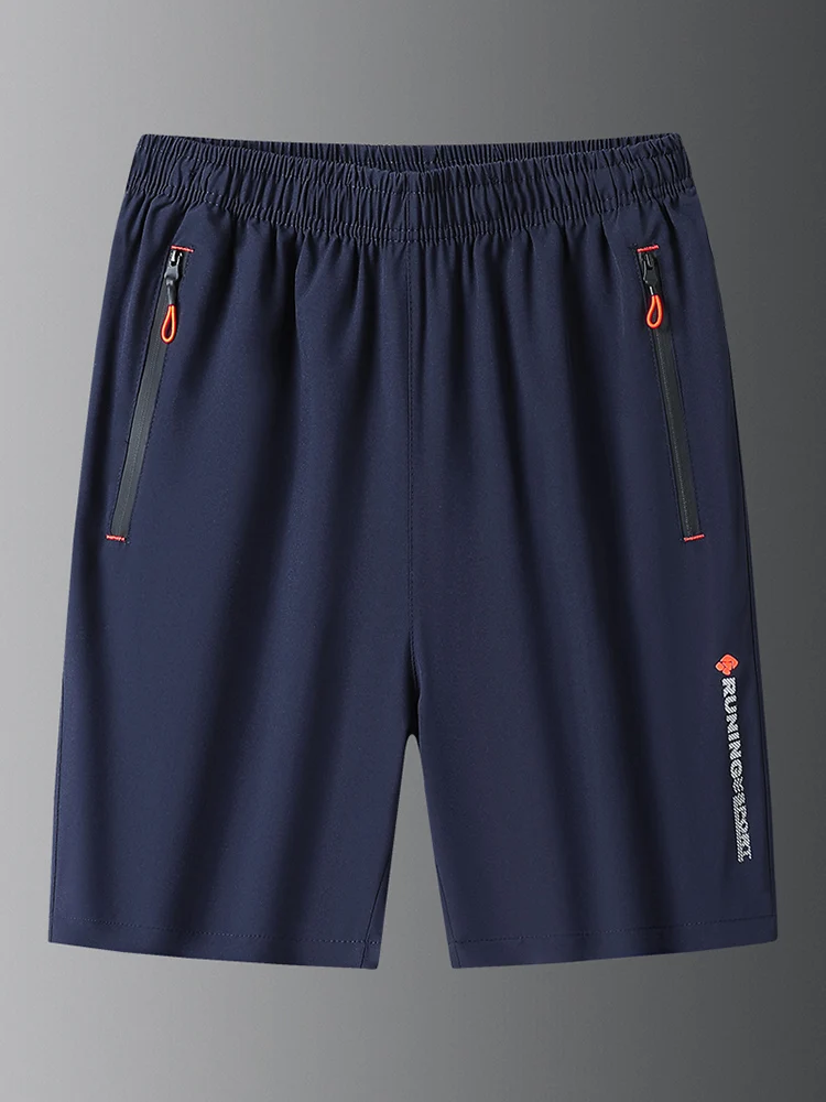 

Summer New Men's Shorts Quick Dry Ice Silk Sporting Breeches 8xl 6xl Big Blue Black Spandex Short Pants Plus Size Clothing