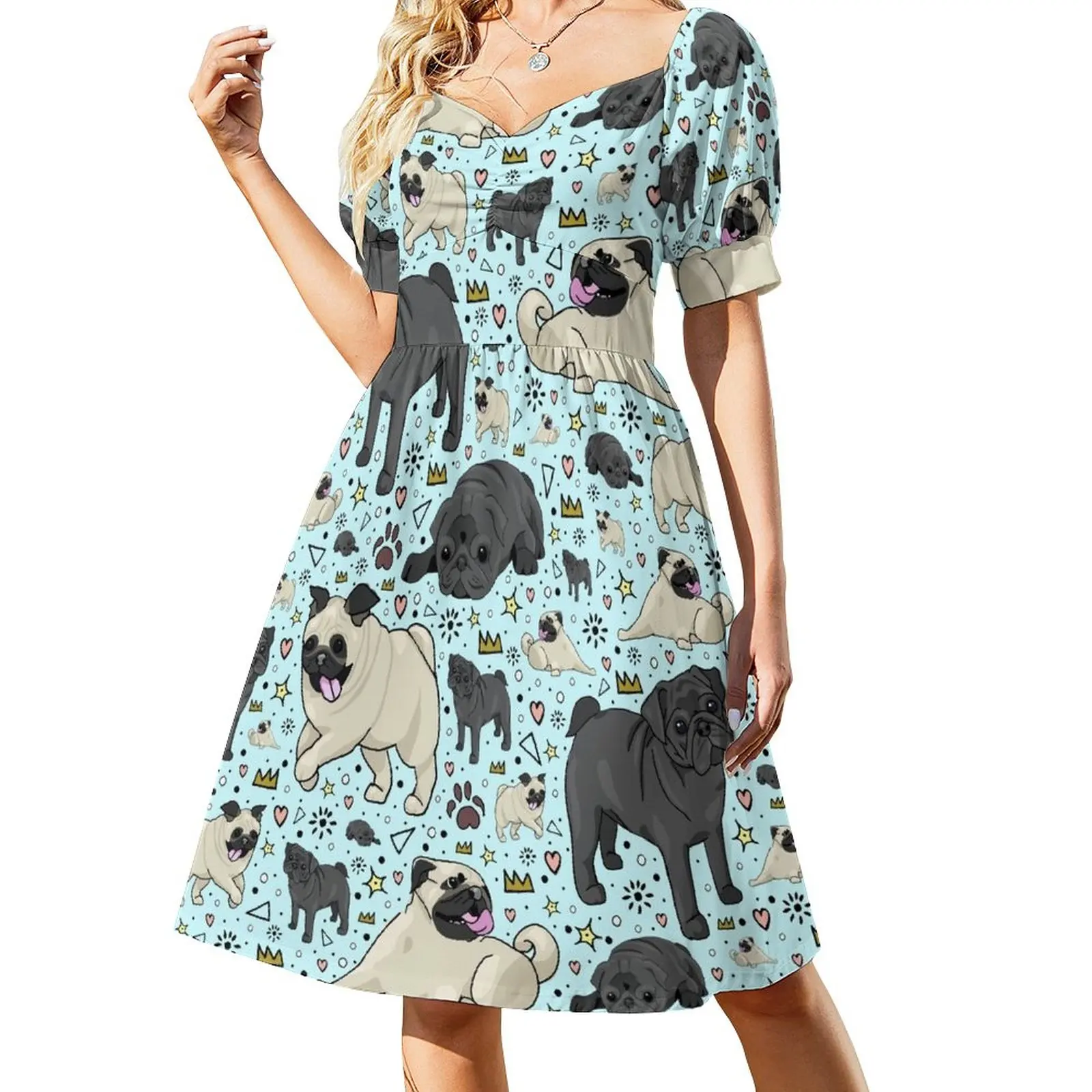 

Pug Life Sleeveless Dress women's evening dresses women's luxury party dress