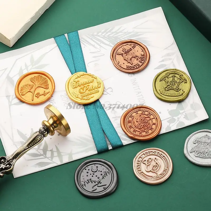 2022 Plant Rose Flower Wax Seal Stamp Retro Life Tree Cat Butterfly Antique Scrapbooking HEAD Wedding Decorative Invitation