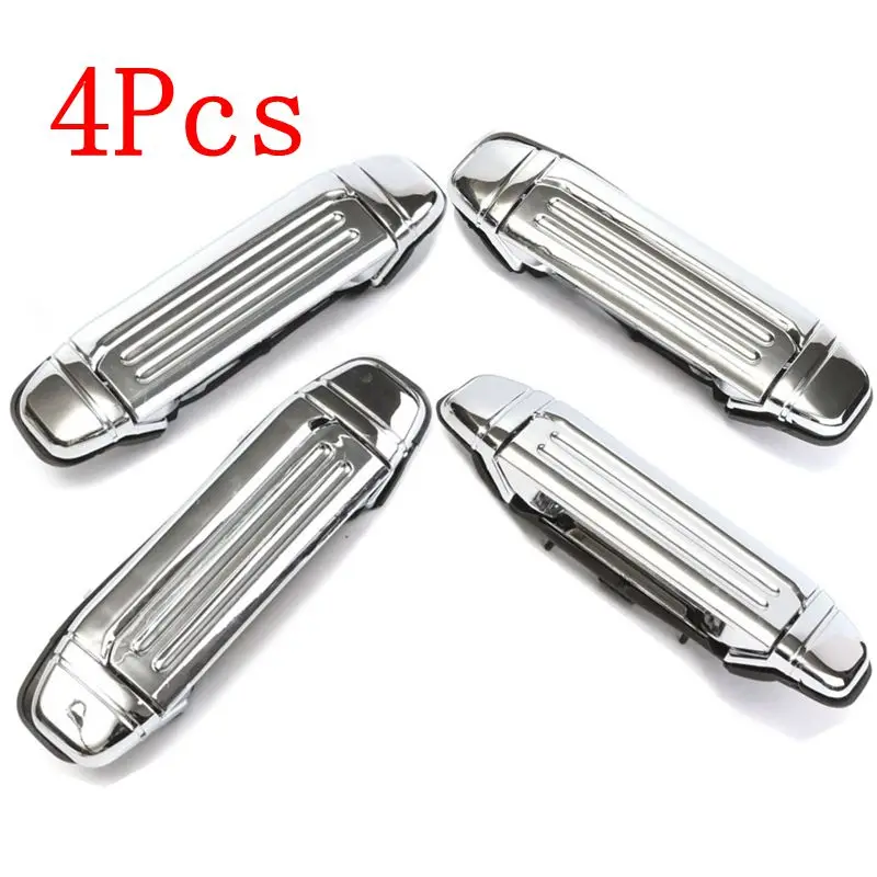 4pcs/sets For Mitsubishi Pajero 2 Accessories Chrome Door Handle V31 V32 V33 V43 V44 V45 V46 1992-1997