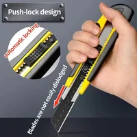 Multi-purpose Art Knife Stainless Steel Blade Plastic Handle Large Paper Cutter DIY Craft Wallpaper Cutting Stationery 2