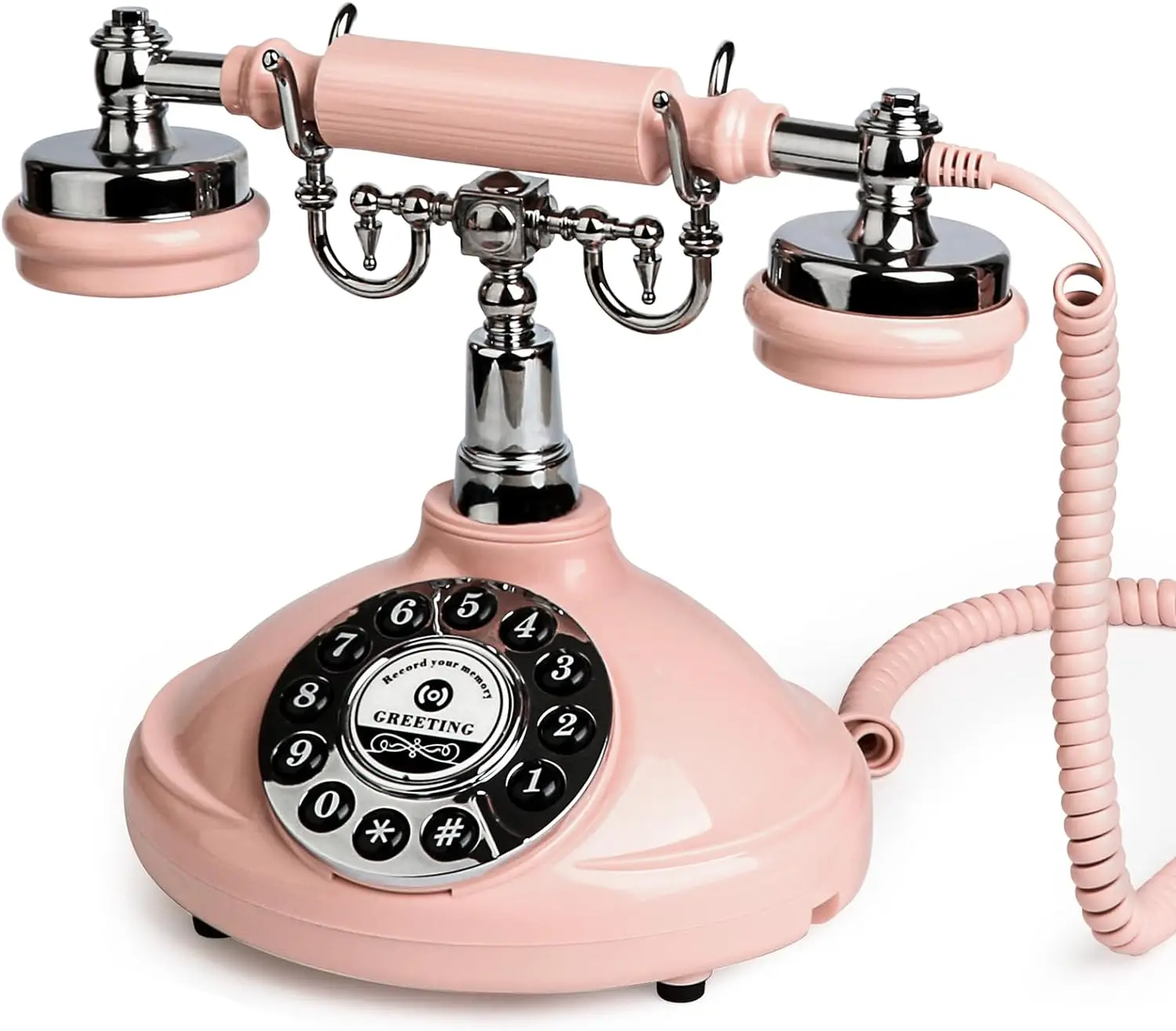 كتاب ضيوف صوتي بنمط عتيق ، هاتف زفاف ، رسالة صوتية...