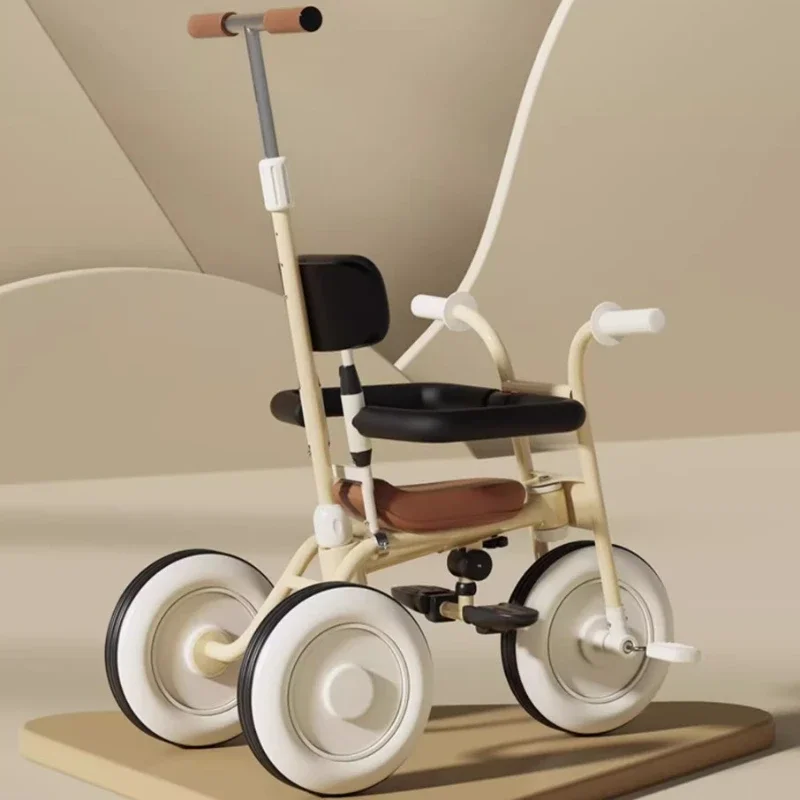 Multifunctional Children's Tricycle Lightweight Bicycle Three-wheeled Baby Stroller Baby Bicycle Can Be Pushed or Ridden