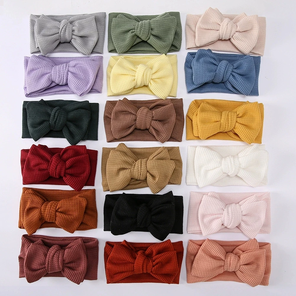 Charming Baby Girl Headbands - Soft Elastic Hair Bows